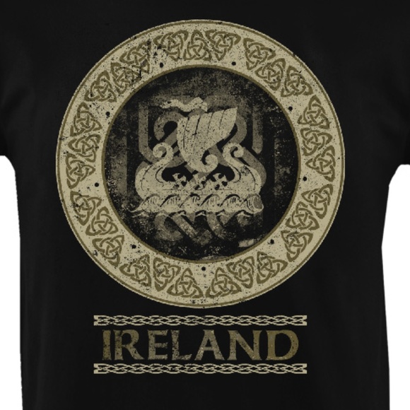 The Shepherd's Knot Other - New Mens Ireland Celtic Viking T Shirt Black L XL